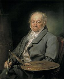 Portrait of the painter Francisco de Goya (1746-1828), 1826. Artist: López Portaña, Vicente (1772-1850)