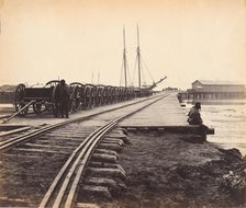 Ordnance Wharf, City Point, Virginia, 1865. Creator: Thomas C. Roche.