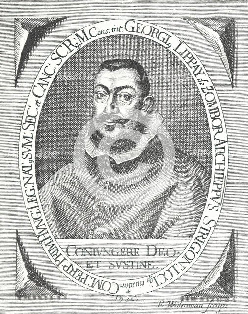 György Lippay, Archbishop of Esztergom, 1652, (1895). Creator: E Widerman.