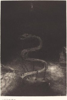 Et le lia pour mille ans (And bound him a thousand years), 1899. Creator: Odilon Redon.