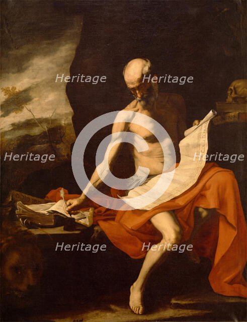 Saint Jerome in the Wilderness, between 1645 and 1685. Creator: Workshop of Jusepe de Ribera.