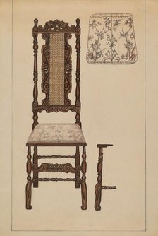 Side Chair, 1935/1942. Creator: Unknown.