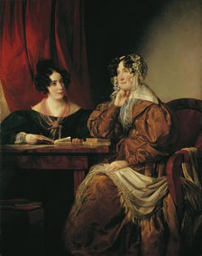 Henriette Baroness Pereira-Arnstein with her daughter Flora, 1833. Creator: Friedrich von Amerling.