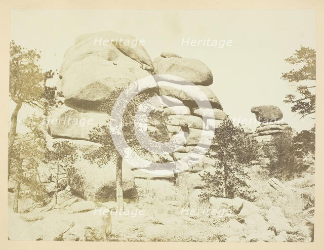 Granite Rock, Buford Station, Laramie Mountains, 1868/69. Creator: Andrew Joseph Russell.