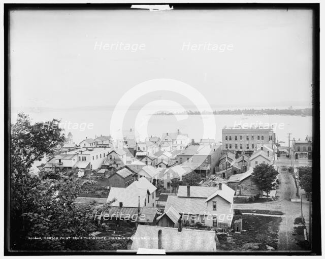 Harbor Point from the bluff, Harbor Springs, Mich., c1901. Creator: Unknown.