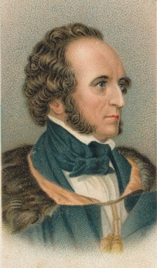 Felix Mendelssohn (1809-1847), German composer, pianist, organist and conductor, 1911. Artist: Unknown