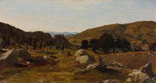 Landscape near Chiusi, Tuscany, 1841. Creator: Alexandre Desgoffe.