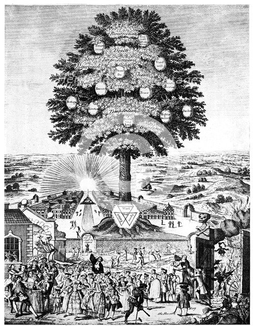 John Wesley and George Whitefield, English evangelists and founders of Methodism, 18th century. Artist: Unknown