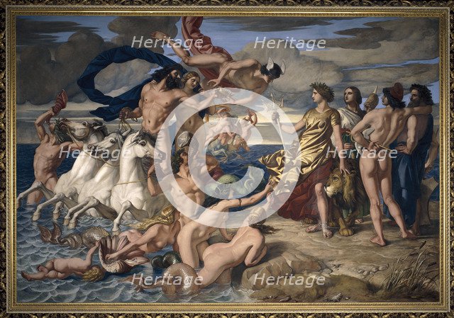 Neptune resigning the Empire of the Seas to Britannia, 1847.  Artist: William Dyce