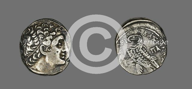 Tetradrachm (Coin) Portraying King Ptolemy of Cyprus, 65-64 BCE. Creator: Unknown.