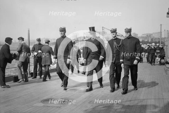 Cmdr. Waldo, R. Adm. Chas. Conard?, Lt. Cmdr. Halligan, and Lt. Cmdr. Sexton, between c1910-c1915. Creator: Bain News Service.