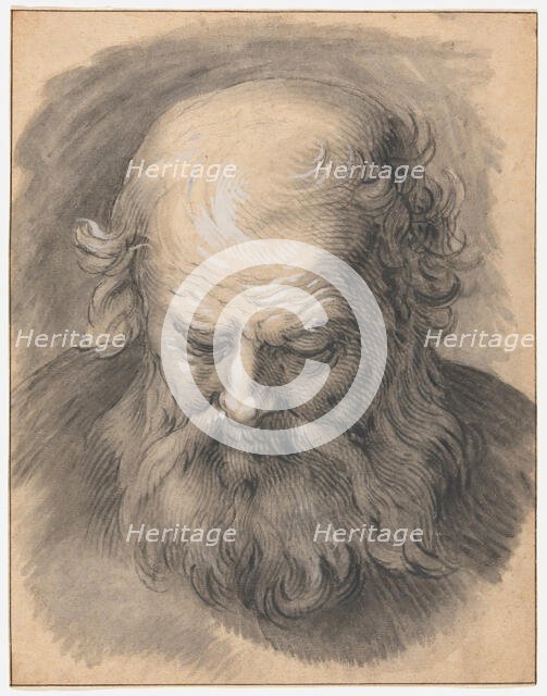 Study of the Head of a Bearded Man, 1595/1605. Creator: Abraham Bloemaert.