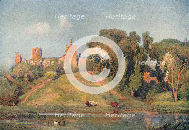 'An Ancient Fort in Suffolk', c1899 Artist: Frederick George Cotman.