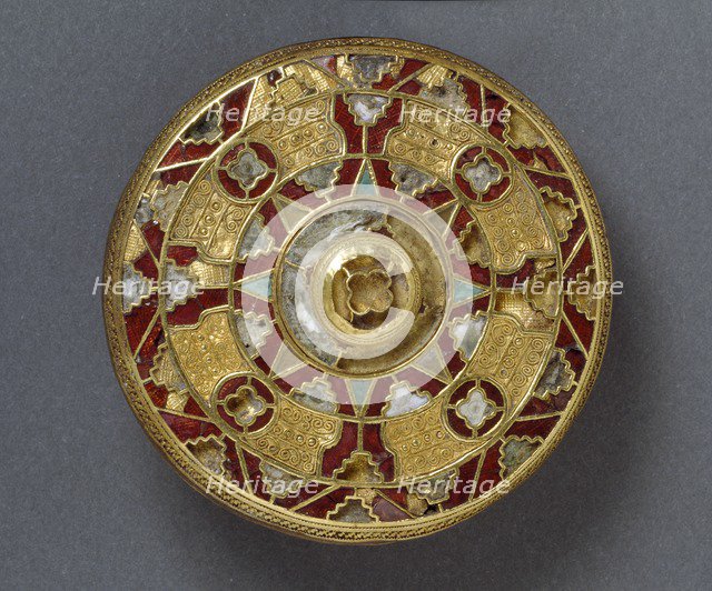 Disc brooch, 7th century. Artist: Unknown.