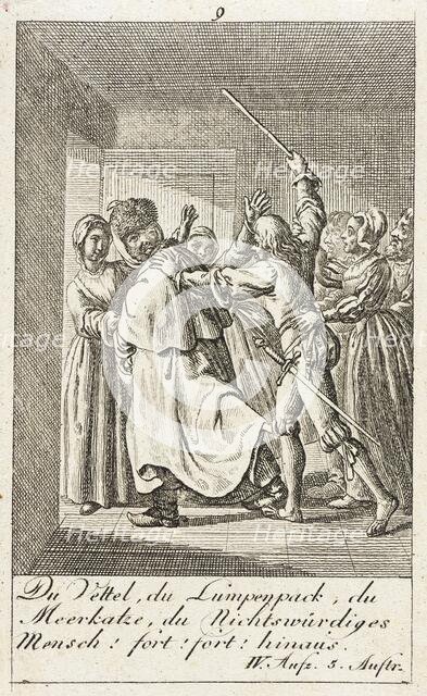 William Shakespeares Merry Wives of Windsor, 1786. Creator: Daniel Nikolaus Chodowiecki.