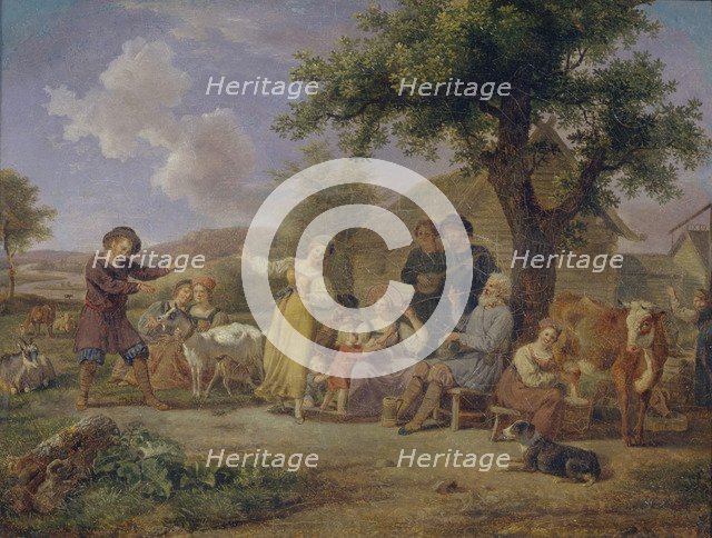 Peasants merry-making, Second Half of the 18th cen.. Artist: Anonymous  