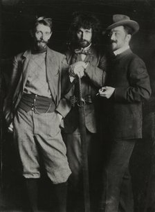 Nikolai Seddeler (1876-1937), Dmitry Kardovsky (1866-1943) and Wassily Kandinsky..., c1897. Creator: Anonymous.