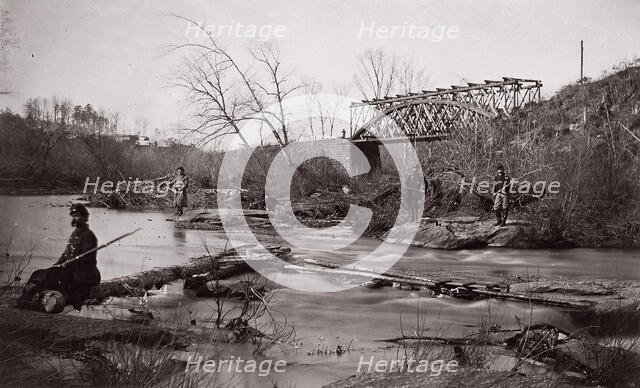 Bull Run. Bridge Near Union Mills, ca. 1862. Creator: Tim O'Sullivan.