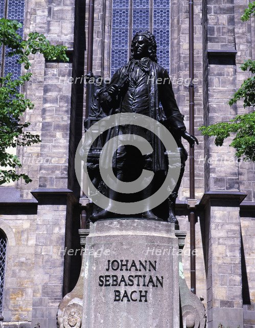Monument in Leipzig dedicated to Johann Sebastian Bach (1685-1750), German composer.