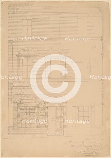 Siena Brickwork, c. 1896. Creator: John Russell Pope.