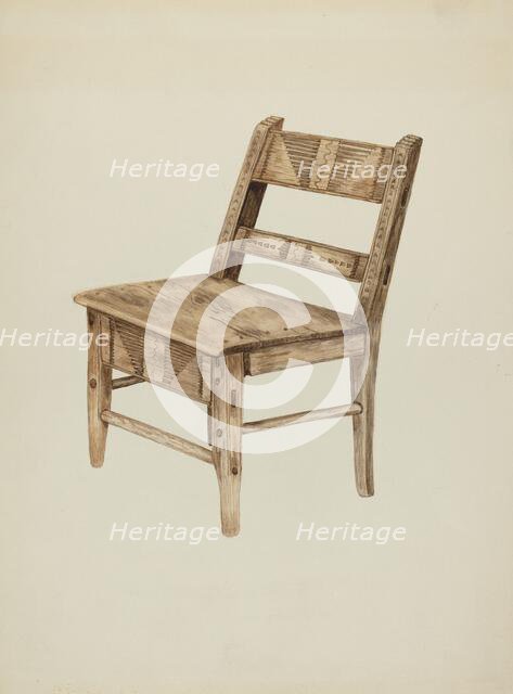 Chair, c. 1938. Creator: Marjery Parish.