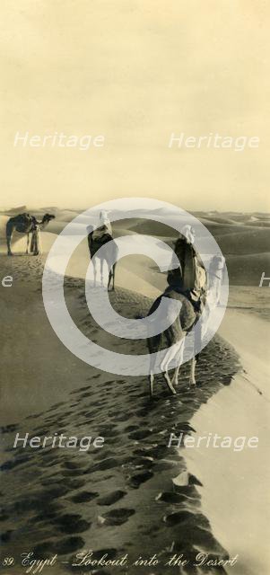'Egypt - Lookout into the Desert', c1918-c1939. Creator: Unknown.