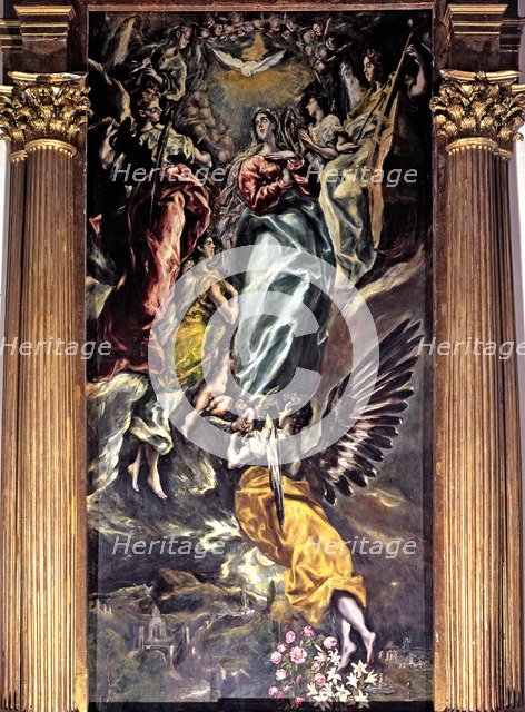  'The Assumption of Virgin Mary into Heaven' painted by El Greco.