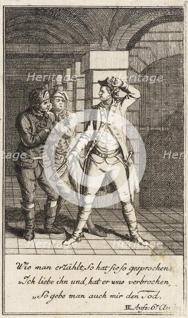 Plate 8 from The Deserter by Sedaine, 1775. Creator: Daniel Berger.