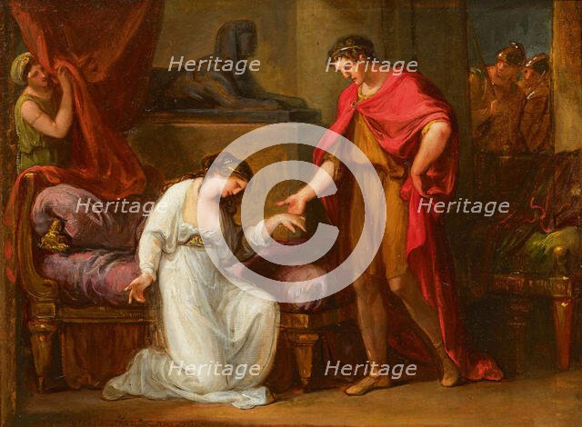 Cleopatra before Augustus, c1806. Creator: Kauffmann, Angelika (1741-1807).