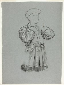 Unfinished Sketch of Man in Tunic, n.d. Creator: Henry Stacy Marks.