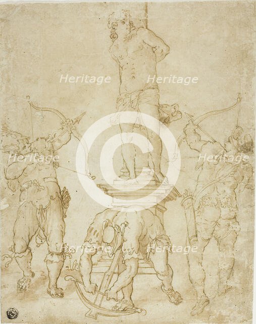 Martyrdom of Saint Sebastian, n.d. Creator: Bartholomeus Spranger.