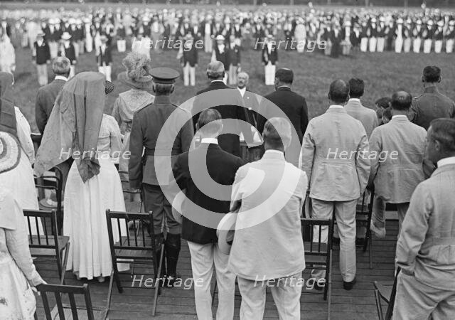 Home Guard - Organization of Government Clerks, D.C., Wilson, Back To Camera, Rev., 1917. Creator: Harris & Ewing.