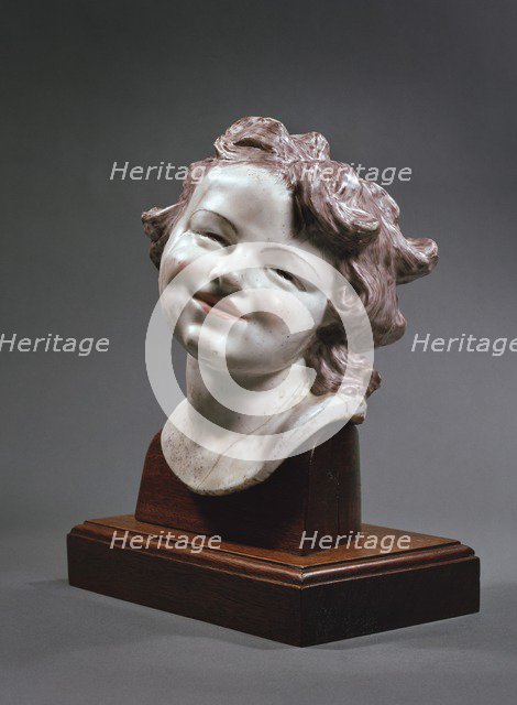 Head of laughing child, c1752. Creator: Louis Francois Roubiliac.