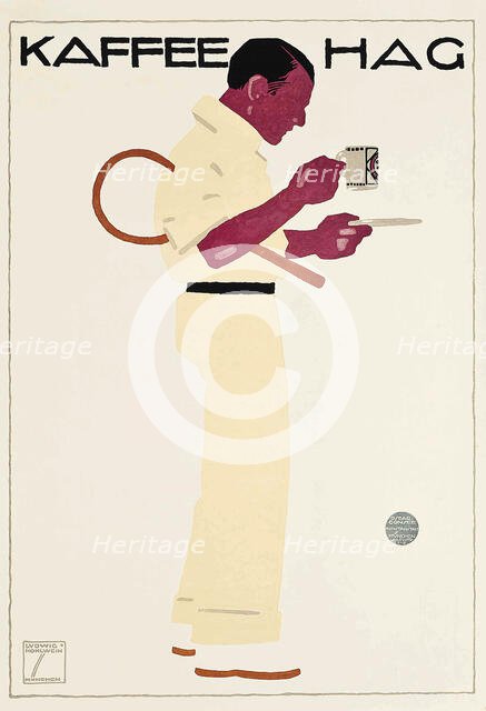 Coffee Hag, 1913. Creator: Hohlwein, Ludwig (1874-1949).