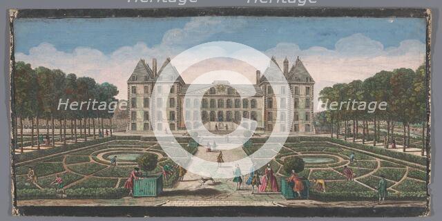 View of the garden and the Château de Saint-Maur, 1700-1799. Creators: Anon, Jacques Rigaud.