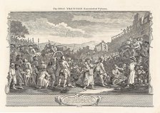 Series "Industry and Idleness", Plate 11: The Idle 'Prentice Executed at Tyburn, 1747. Creator: Hogarth, William (1697-1764).