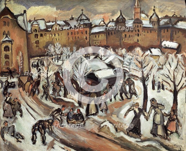 'Snow in Munich', 1909.  Artist: Othon Friesz