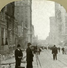 'California St., looking forward toward the ferry depot - Banking District', 1906.  Creator: Unknown.