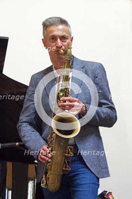 Dave O’Higgins, Darius Brubeck Quartet, NJA Fundraiser, Loughton Methodist Church, Essex, Sep 2021. Creator: Brian O'Connor.