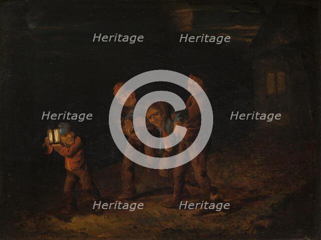 Seeing the Drunkard Home, 1621-1638. Creator: Unknown.