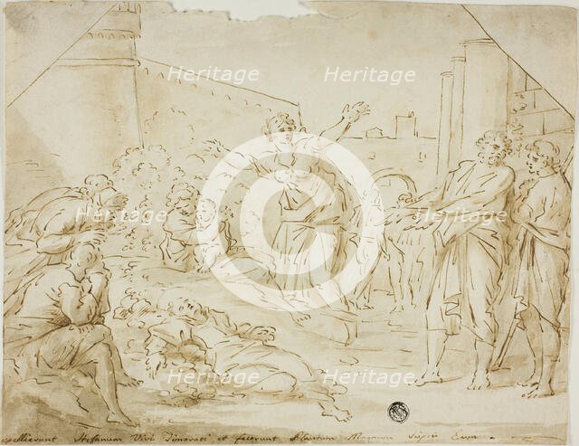 Mourning over the Body of Saint Stephen, 1604/1799. Creator: Unknown.