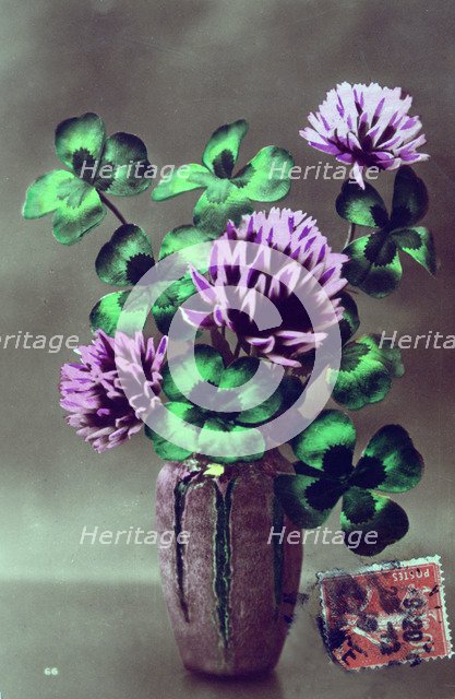 French flower postcard, c1900. Artist: Unknown