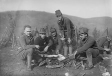 N.Y. Nat'l Guard, Camp Fire, between c1910 and c1915. Creator: Bain News Service.