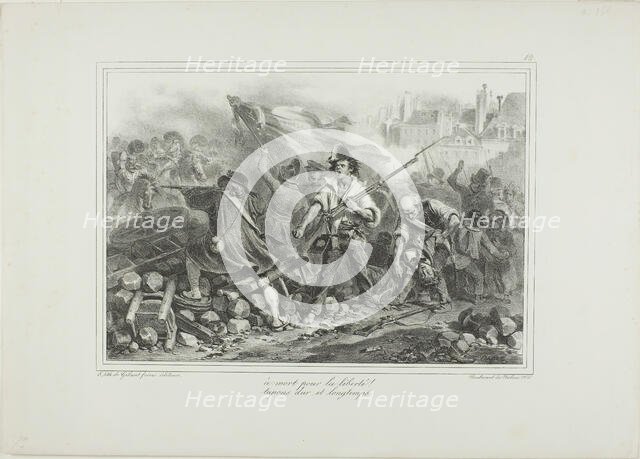 To Death for Liberty!, 1831. Creator: Auguste Raffet.