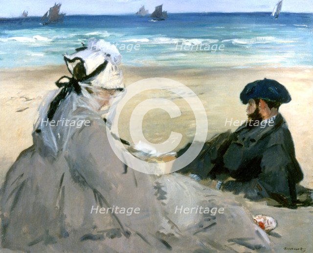 'At the Beach', 1873. Artist: Edouard Manet