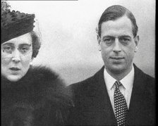 Marina, Her Royal Highness the Duchess of Kent and George, His Royal Highness the Duke of Kent,1930s Creator: British Pathe Ltd.