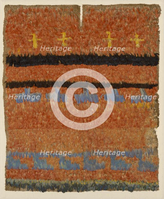 Tunic Fragment, Peru, A.D. 600/1532. Creator: Unknown.