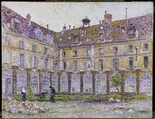 Cloister of the Abbaye-aux-Bois, rue de Sevres, 1906. Creator: Frederic Houbron.