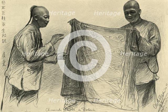 Chinese merchants in Batavia, Dutch East Indies, 1898.  Creator: Christian Wilhelm Allers.