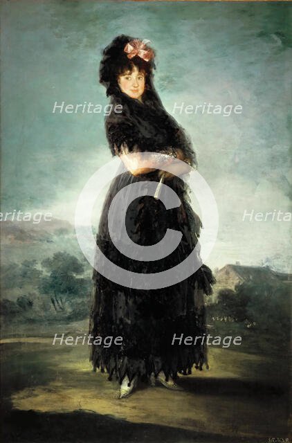 Mariana Waldstein (1763-1808), Ninth Marquise de Santa Cruz, c. 1797-1800. Creator: Goya, Francisco, de (1746-1828).